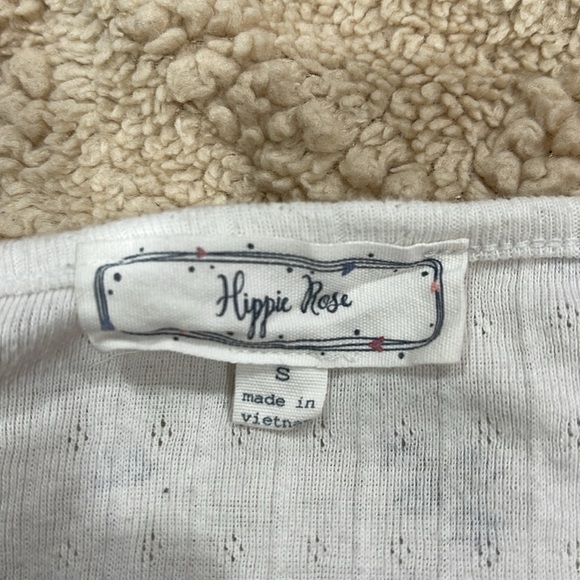 White Floral Top - Picture 6 of 9